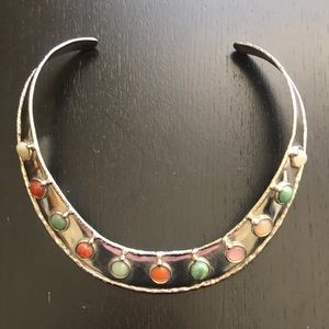 Silver Beaded Collar